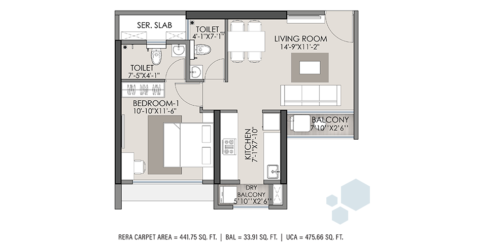 Ajmera One International District Kalyan Floor Plans