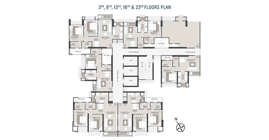 Ajmera One International District Kalyan Floor Plans